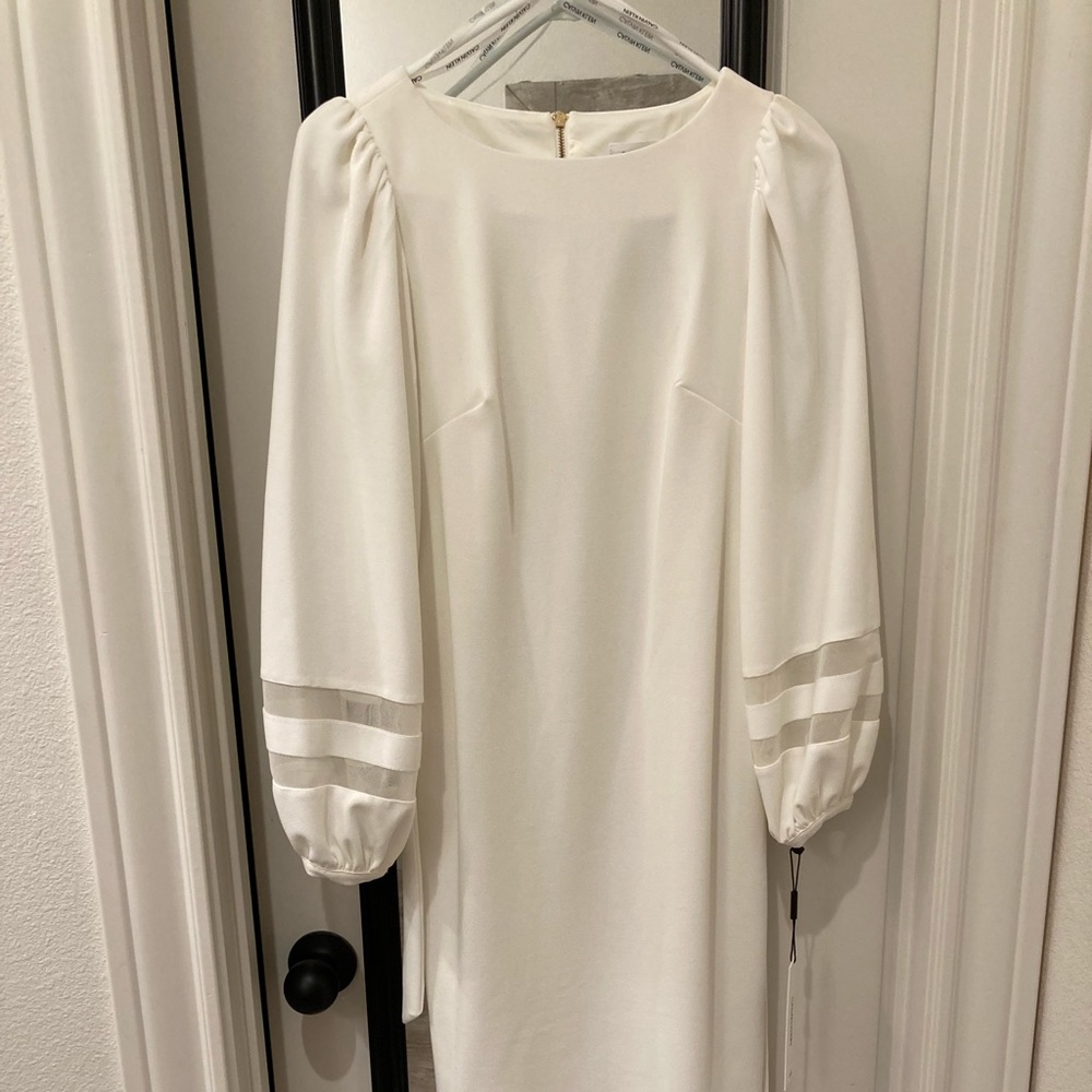 Scoop neck bodycon with long sleeves